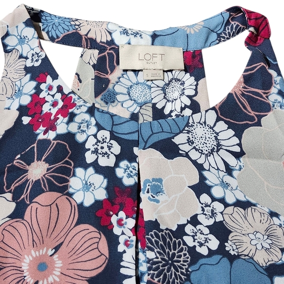 Lost Floral Skirt - Blue, Red, White - Picture 2 of 5